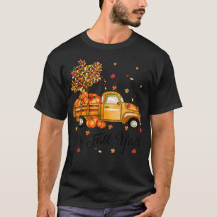 Es ist Herbst Y'all Niedlicher Kürbiskutscher Herb T-Shirt