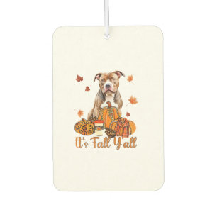 Es ist Herbst Y'all Pitbull Dog Fall Scarf Herbstp Autolufterfrischer