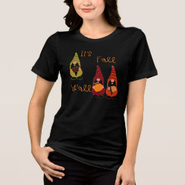 Es ist Herbst Y'all Pumpkin Gnome Autumn Tree Tri-Blend Shirt