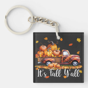 Es ist Herbst Y'all Pumpkin Truck Autumn Tree Fall Schlüsselanhänger
