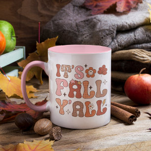 Es ist Herbst Y'all Sommer Vibe Pink Blütenherbst Tasse