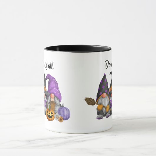 Es ist Herbst Y'Alle Herbstgnomen Wasserfarbe Tasse (Zentrum)