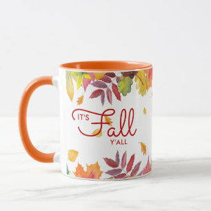 Es ist Herbst Y'alle Herbstrückgänge Personalisier Tasse