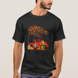 Es ist Herbst Y'Alle Niedlichen Gnomes Pumpkin Tru T-Shirt