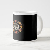 Es ist Herbst Y's Halloween Bats Pumpkin Fall Hall Jumbo-Tasse (Vorderseite Rechts)