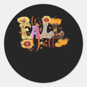 Es ist Herbst Y's Herbst Design Minimal Clean Runder Aufkleber (Vorderseite)