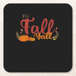 Es ist Herbst Y's Herbst Pumpkins und Pilze Desi Rechteckiger Pappuntersetzer