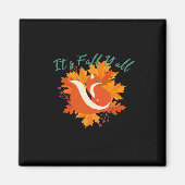 Es ist Herbst Y's Niedlichen Herbstbaum-Herbstlaub Magnet (Vorne)