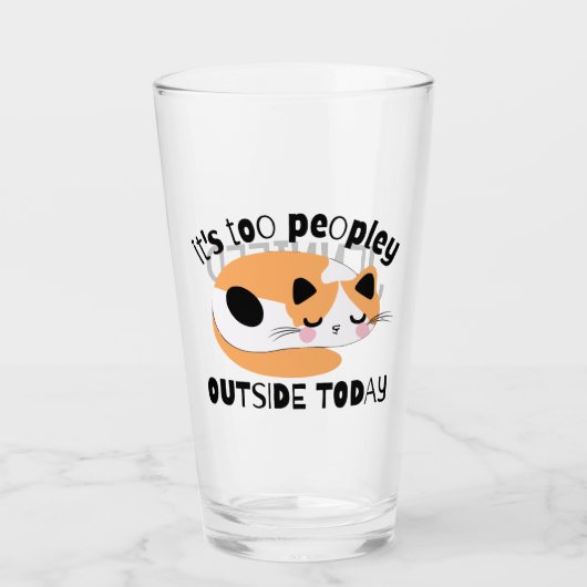 Es ist heute zu Leute draußen Glas (Vorderseite)