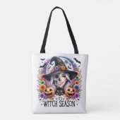 Es ist Hexensaison Halloween-Tasche Tasche (Rückseite)