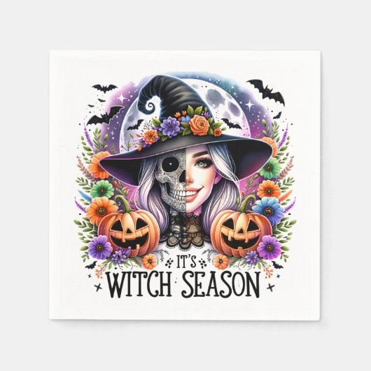 Es ist Hexensaison Party Napkin Serviette (Vorderseite)