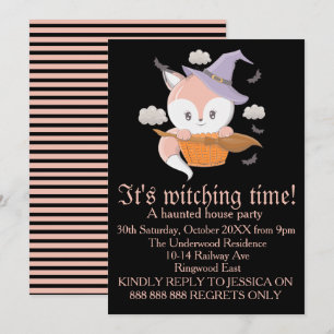 ES IST HEXENZEIT HALLOWEEN PARTY EINLADUNG