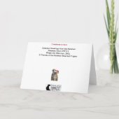 Es ist hier! - Weihnachtskarte Feiertagskarte (Rückseite)