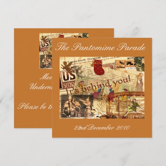 Es ist hinter Ihnen! Einladung (Vorne/Hinten)