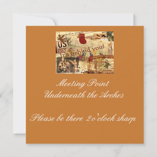 Es ist hinter Ihnen! Einladung (Rückseite)