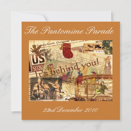 Es ist hinter Ihnen! Einladung (Vorderseite)