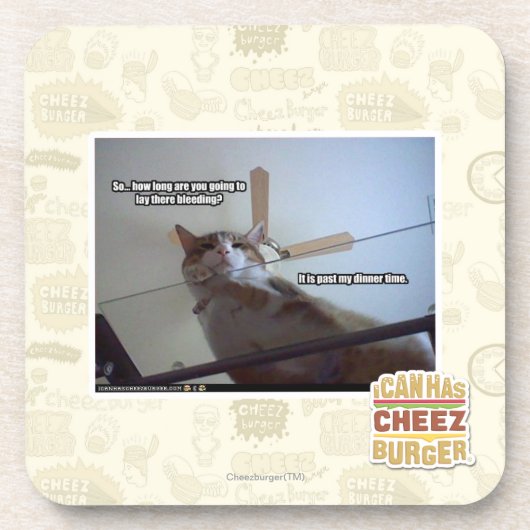 Es ist hinter meiner Abendessenzeit Getränkeuntersetzer (Vorderseite)