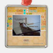 Es ist hinter meiner Abendessenzeit Silbernes Ornament (Vorne)