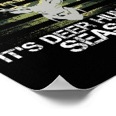 Es ist Hirschjagd Saison, die US-Flagge Funny Deer Poster (Ecke)