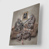 Es ist Hookah Time Clock Quadratische Wanduhr (Winkel)