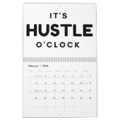 ES IST HUSTLE O'CLOCK CALENDAR KALENDER (Feb 2026)