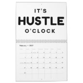 ES IST HUSTLE O'CLOCK CALENDAR KALENDER (Feb 2027)