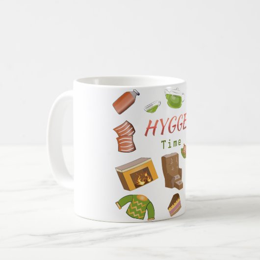 Es ist Hygge Time! Tasse (Vorderseite Links)