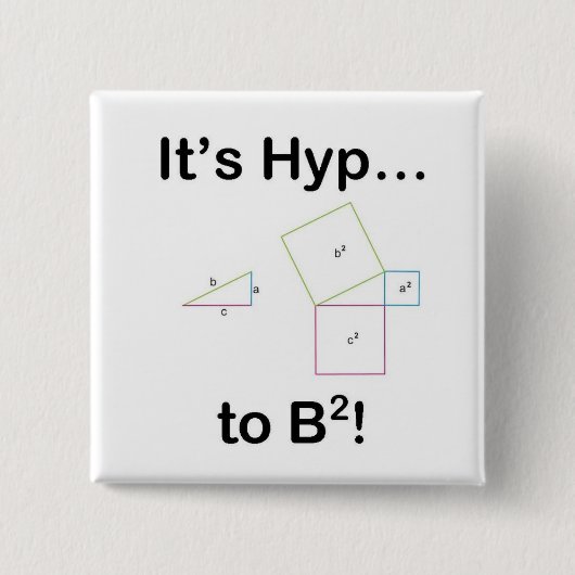 Es ist Hyp… zu quadriertem B! Button (Vorderseite)