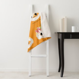 Es ist ich, dein Boo Cosy Fall Pumpkin Sherpa Blan Sherpadecke