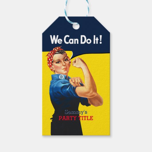 Es ist Ihr benutzerdefiniertes Rosie-Party, das di Geschenkanhänger (Vorderseite)