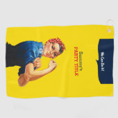 Es ist Ihr benutzerdefiniertes Rosie-Party, das di Golfhandtuch (Horizontal)