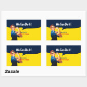 Es ist Ihr benutzerdefiniertes Rosie-Party, das di Rechteckiger Aufkleber (Blatt)