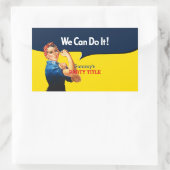 Es ist Ihr benutzerdefiniertes Rosie-Party, das di Rechteckiger Aufkleber (Tasche)