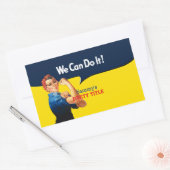 Es ist Ihr benutzerdefiniertes Rosie-Party, das di Rechteckiger Aufkleber (Umschlag)