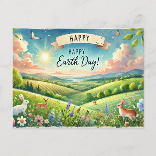 Es ist Ihr Earth Day 22 April Postkarte (Vorderseite)