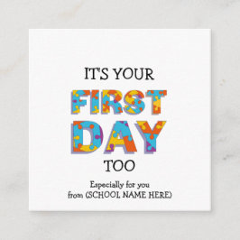 ES IST IHR ERSTER TAG, AN DEM IHRE Eltern unterric Begleitkarte