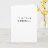Es ist Ihr Geburtstag Karte (Gelbe Blume)