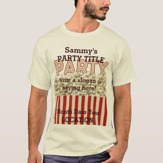 Es ist Ihr Party Shirt Personalisieren Sie es! (Vorderseite)