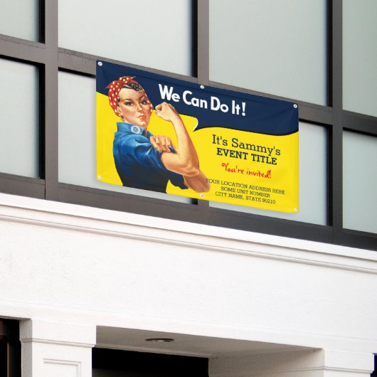 Es ist Ihr personalisierter Rosie Party Signage Banner (Äußeres Gebäude)