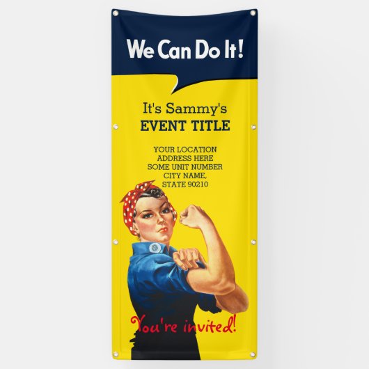 Es ist Ihr Personalisiertes Rosie Event Vertikal Banner (Vertikal)