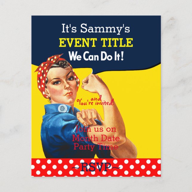 Es ist Ihr Personalisiertes Rosie Party Angebot (Vorderseite)