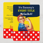 Es ist Ihr Personalisiertes Rosie-Party-Angebot Einladung (Vorne/Hinten)