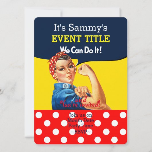 Es ist Ihr Personalisiertes Rosie-Party-Angebot Einladung (Vorderseite)