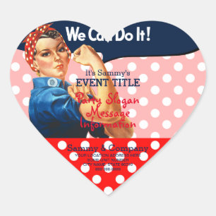 Es ist Ihr Personalisiertes Rosie Party Angebot Herz-Aufkleber