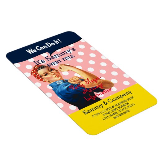 Es ist Ihr Personalisiertes Rosie Party Angebot Magnet (Rechte Seite)