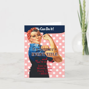 Es ist Ihr Rosie Party 12 Zeilen 2 gegliedert Einladung