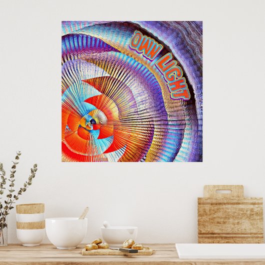 Es ist Ihre eigene Lichtshow! Poster (Küche)