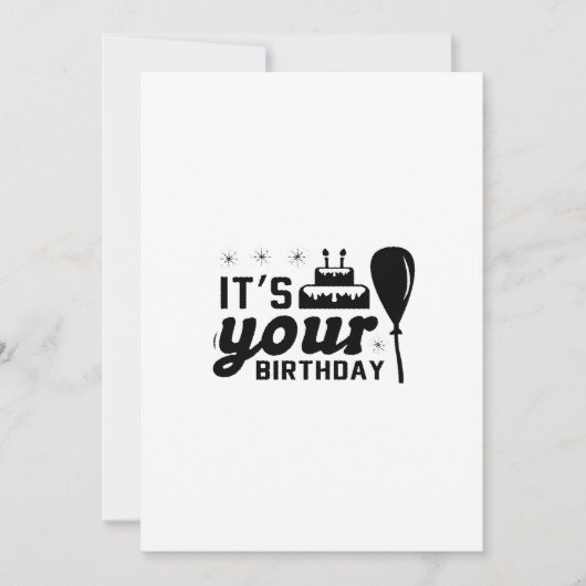 Es ist Ihre Einladung zum Geburtstag (Vorderseite)