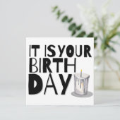 Es ist Ihre Geburtskarte Feiertagskarte (Stehend Vorderseite)