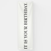 ES IST IHRE GEBURTSTAG Fahne Banner (Vertikal)